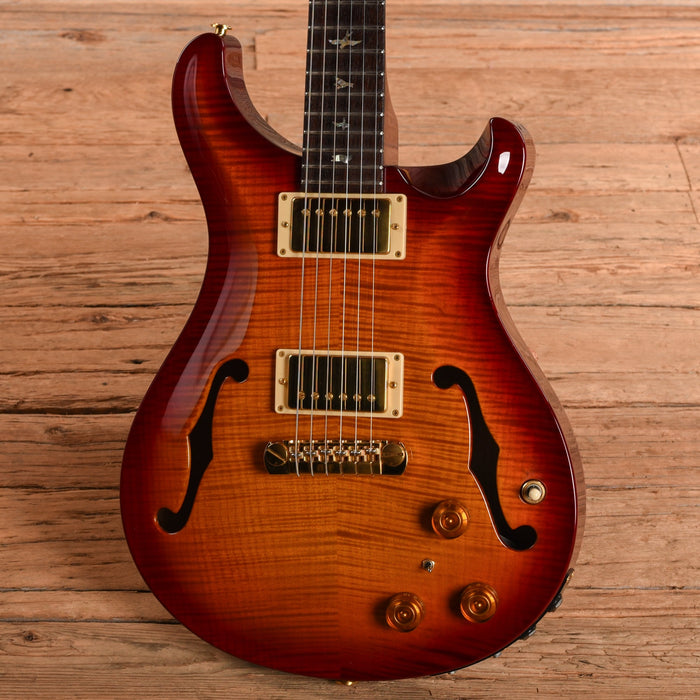 PRS Custom 24 Piezo 10-Top Charcoal Cherry Burst