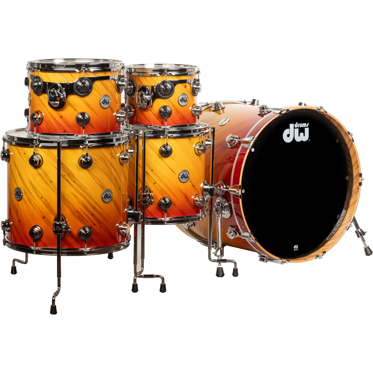 DW Collector's Series 5-Piece Shell Pack Pure Maple Twisted Blue